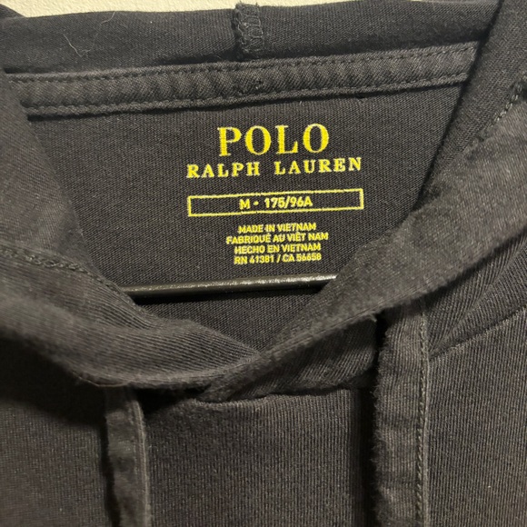 Polo Ralph Lauren Black Lightweight Pullover Hoodie - Picture 3 of 4